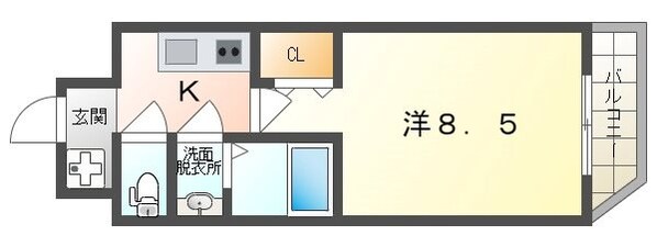 サンライフ太子橋今市の物件間取画像